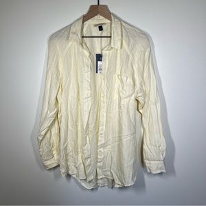 New Yellow Stripe Shirt Size M UNIVERSAL THREAD